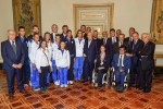 Napolitano e gli atleti azzurri 2014